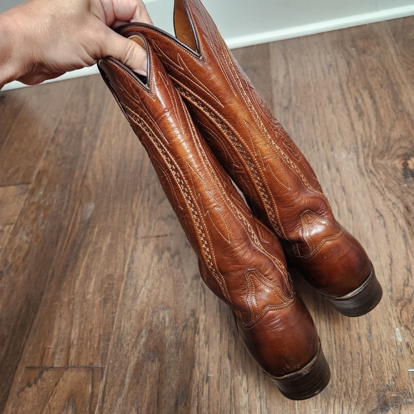 LUCCESE western topstitch design boots - Picture 9 of 15